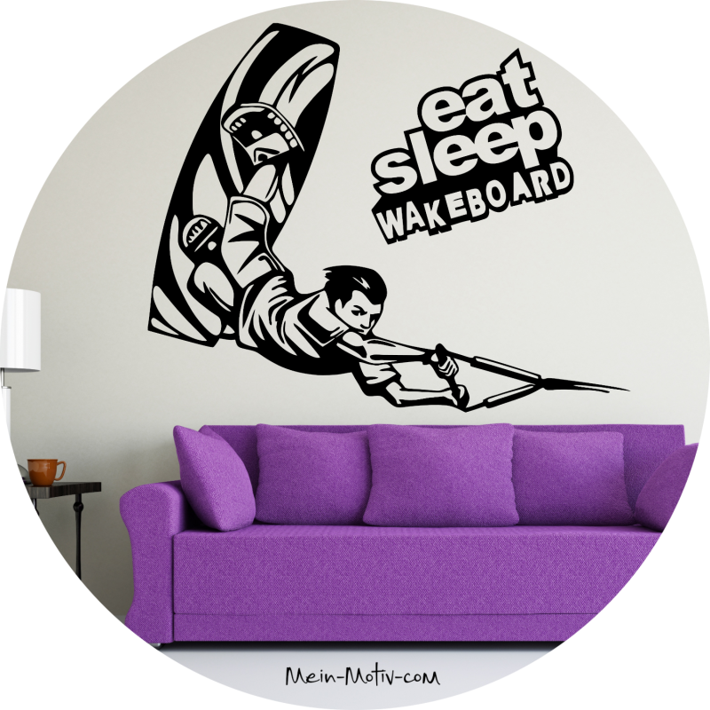 Preview: Wandtattoo 10004 Wakeborder